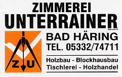 ZIMMEREI UNTERRAINER Holzbau Blockhaus Tischler Holzhandel Bad Häring TIROL