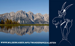 Wandern in Tirol mit den WILDER KAISER WANDERSPEZIALISTEN Wandertouren Ellmau Going Söll Scheffau