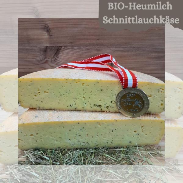 Bio Käse aus thermisierter Bio Heumilch mit Schnittlauch | Offlineshop ...