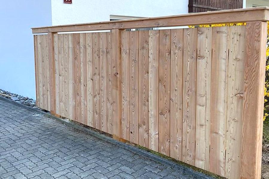 Blickdichte Zäune / Windschutz aus Holz HOLZHANDWERK