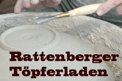 RATTENBERGER TÖPFERLADEN TIROL Ton Keramik Schmuck Töpferkunst Brunnen Skulpturen