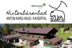ANTON KARG HAUS - HINTERBÄRENBAD  Alpenvereinshütte Berghütte Alpenverein Kaisertal Kaisergebirge