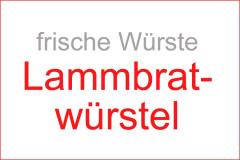 Frische Würste: LAMMBRATWÜRSTEL