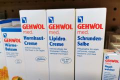 Fußpflege: Zehenkappe / Zehenspreizer / Hornhautcreme von Gehwol …