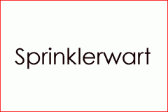 Sprinklerwart - für die täglichen / wöchentlichen, monatlichen Kontrollen