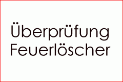 Überprüfung von Feuerlöscher