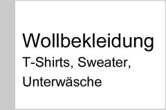 Wollbekleidung - T-Shirts, Sweater, Unterwäsche
