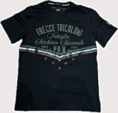 T-Shirt Schwarz Frontdruck Aeronautica Militare