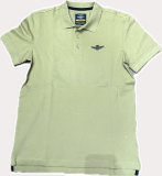 Baumwollpiqué-Poloshirt Grün Aeronautica Militare