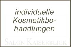 Individuell abgestimmte Kosmetikbehandlungen