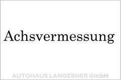 Professionellen Achsvermessung